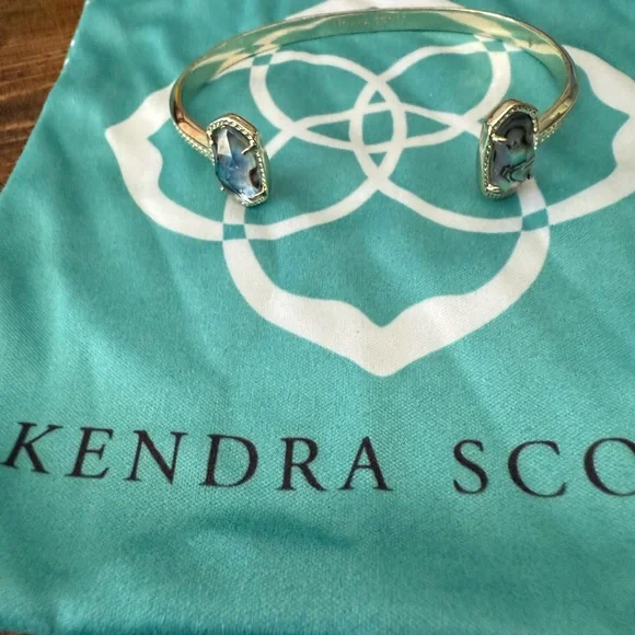 Kendra Scott Gold Cuff with Blue Accents - Picture 3 of 3